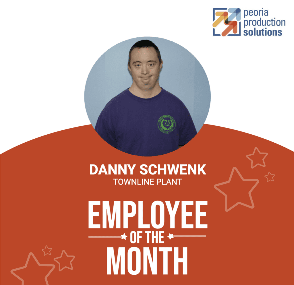 Danny Schwenk is an employee of the month